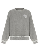 Ganni Gray Organic Cotton ‘Isoli’ Sweatshirt