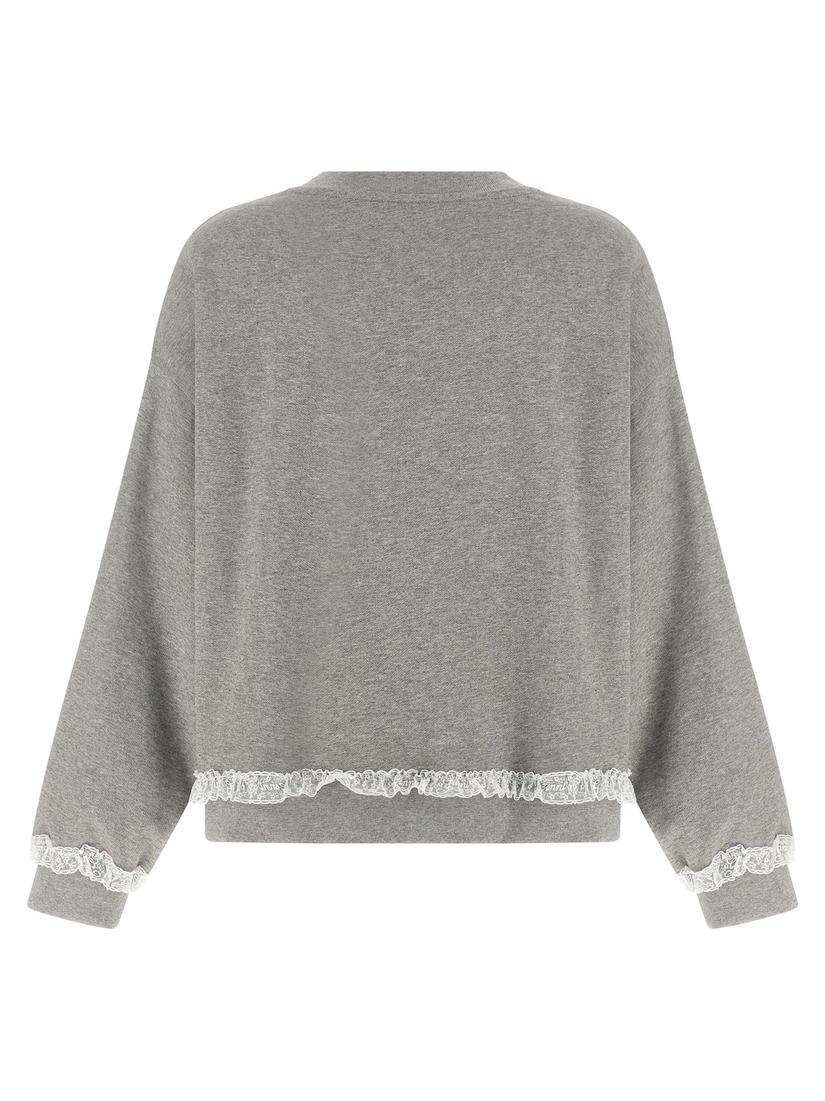 Ganni Gray Organic Cotton ‘Isoli’ Sweatshirt