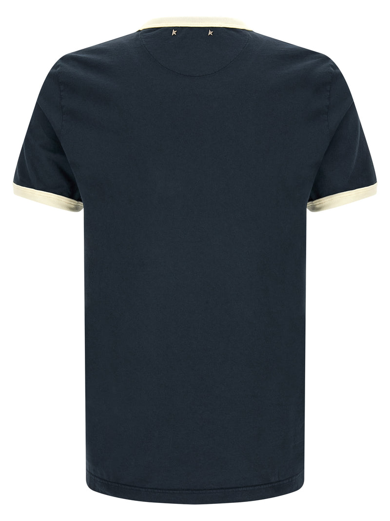 Golden Goose Rollo Blue Cotton T-Shirt
