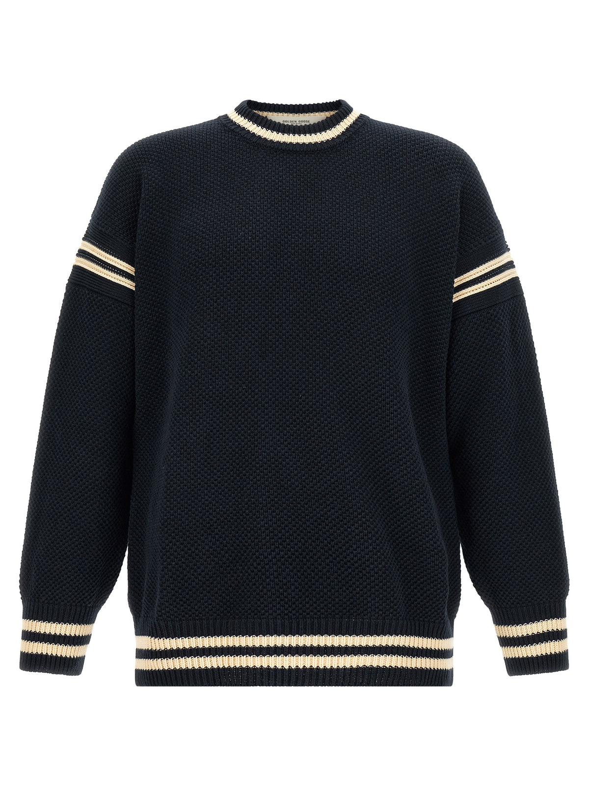 Cardigan en coton bleu Golden Goose