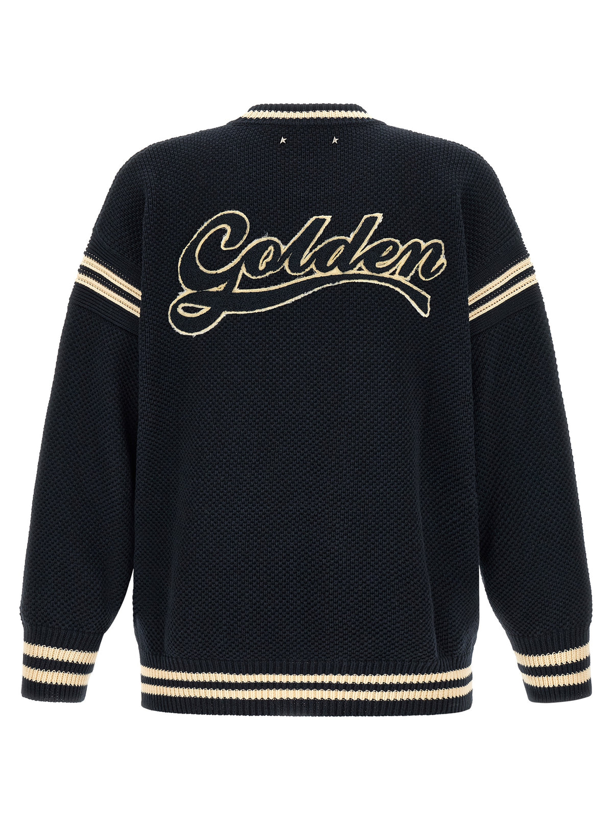 Cardigan en coton bleu Golden Goose