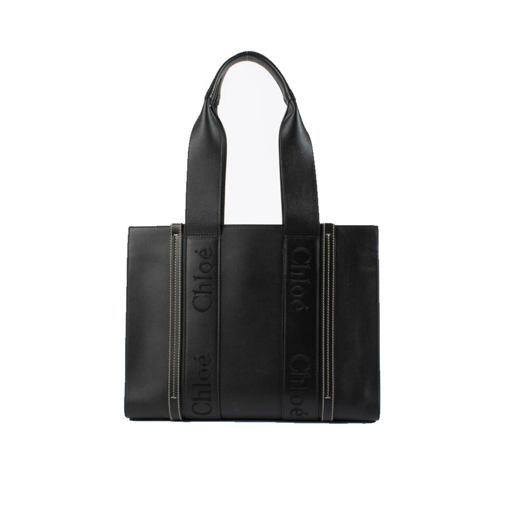 Chloé Black Leather Tote Bag - Élégance et Polyvalence