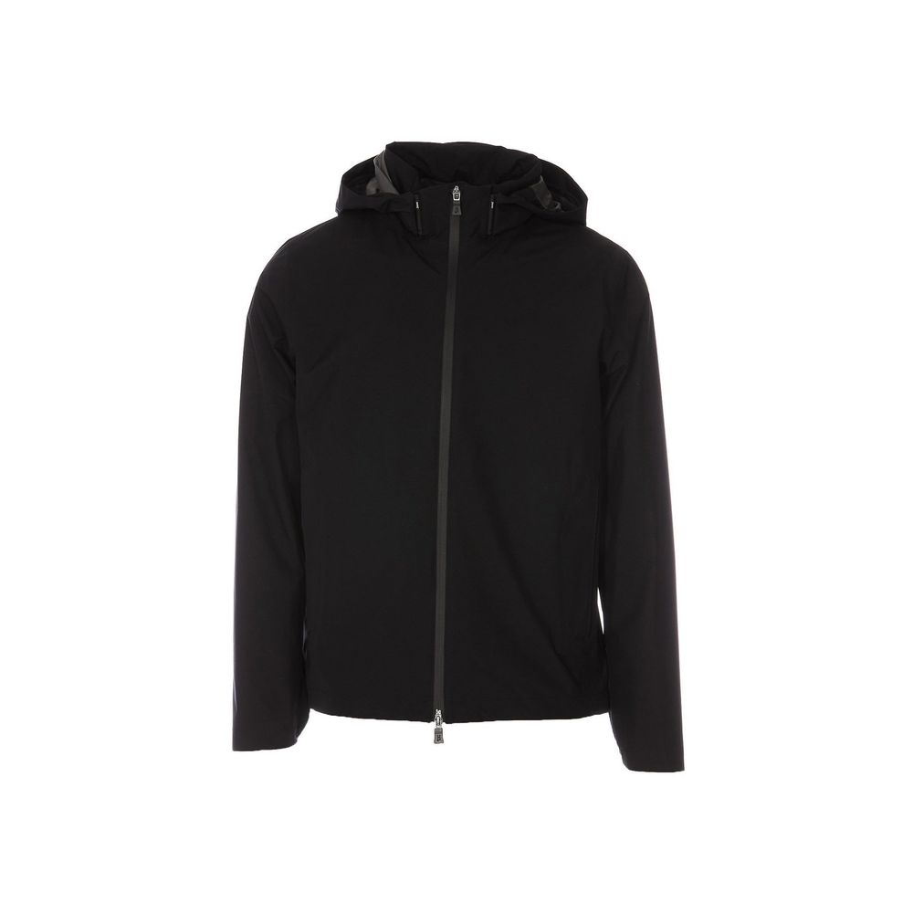 Herno Black Polyester Shell Jacket for Men