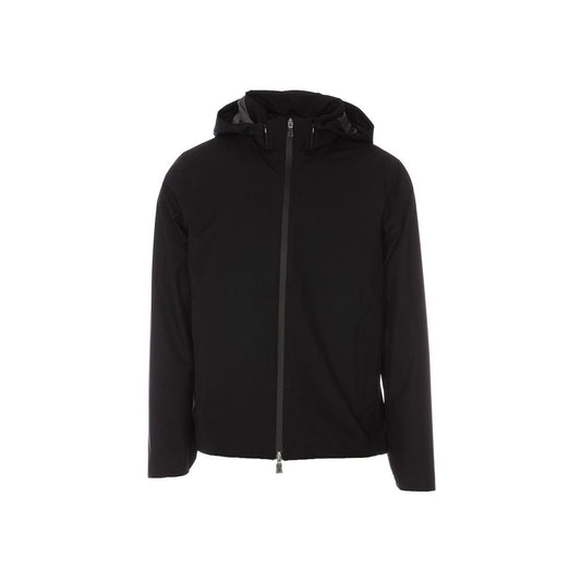 Herno Black Polyester Shell Jacket for Men