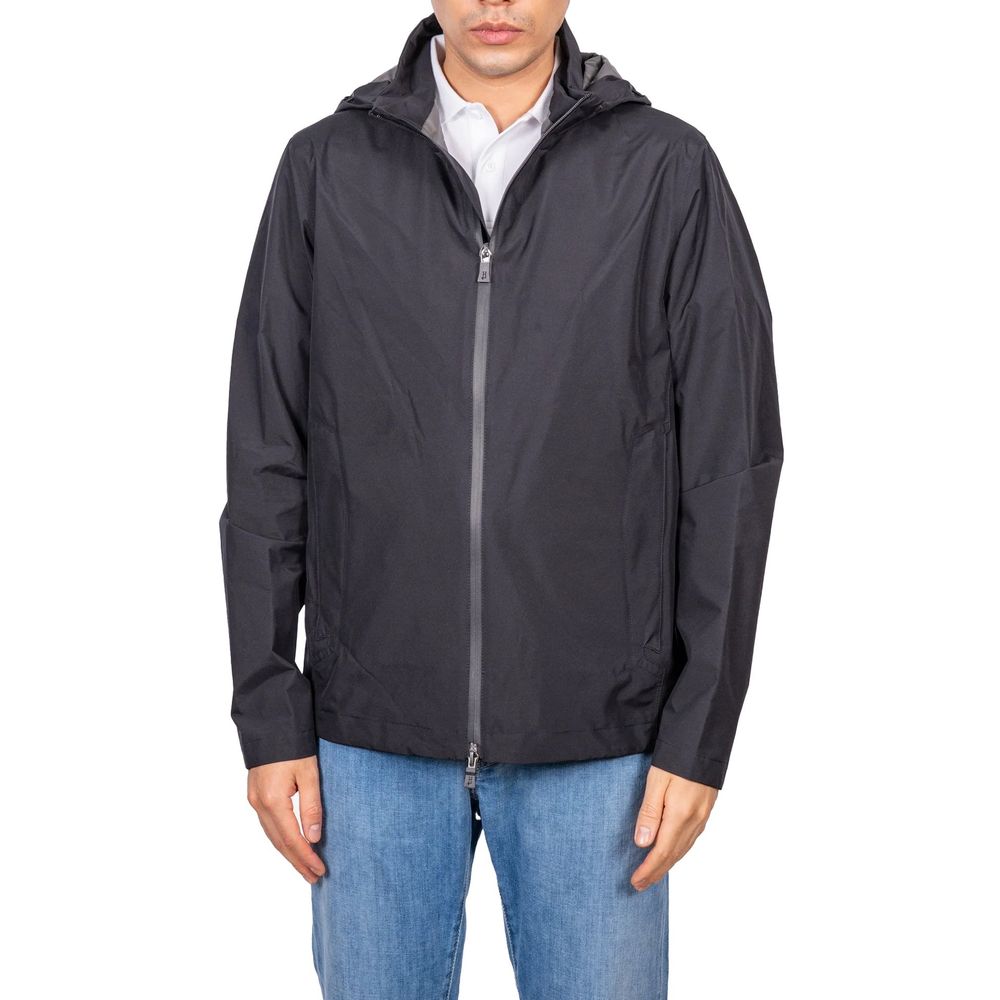 Herno Black Polyester Shell Jacket for Men