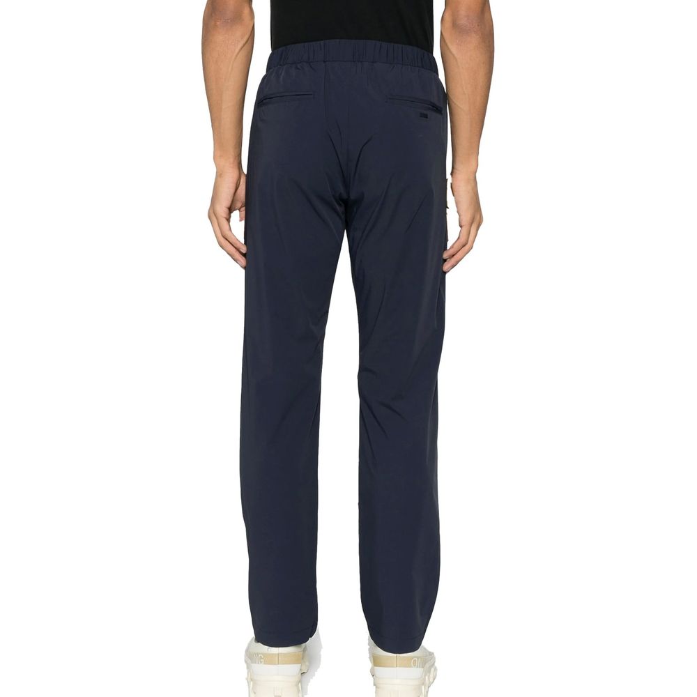 Herno Blue Elastane Casual Pants for Men