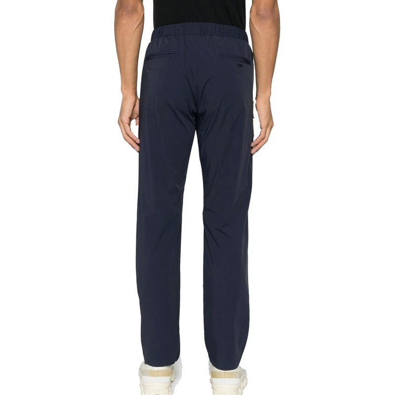 Herno Blue Elastane Casual Pants for Men