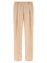 CELLAR DOOR Pantalon décontracté beige en polyester