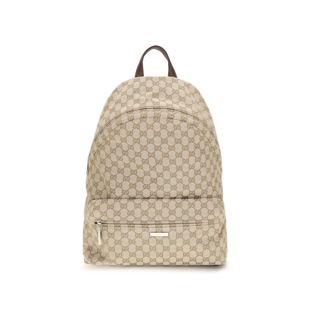 Gucci Beige Polyester Backpack - Large Tag Model