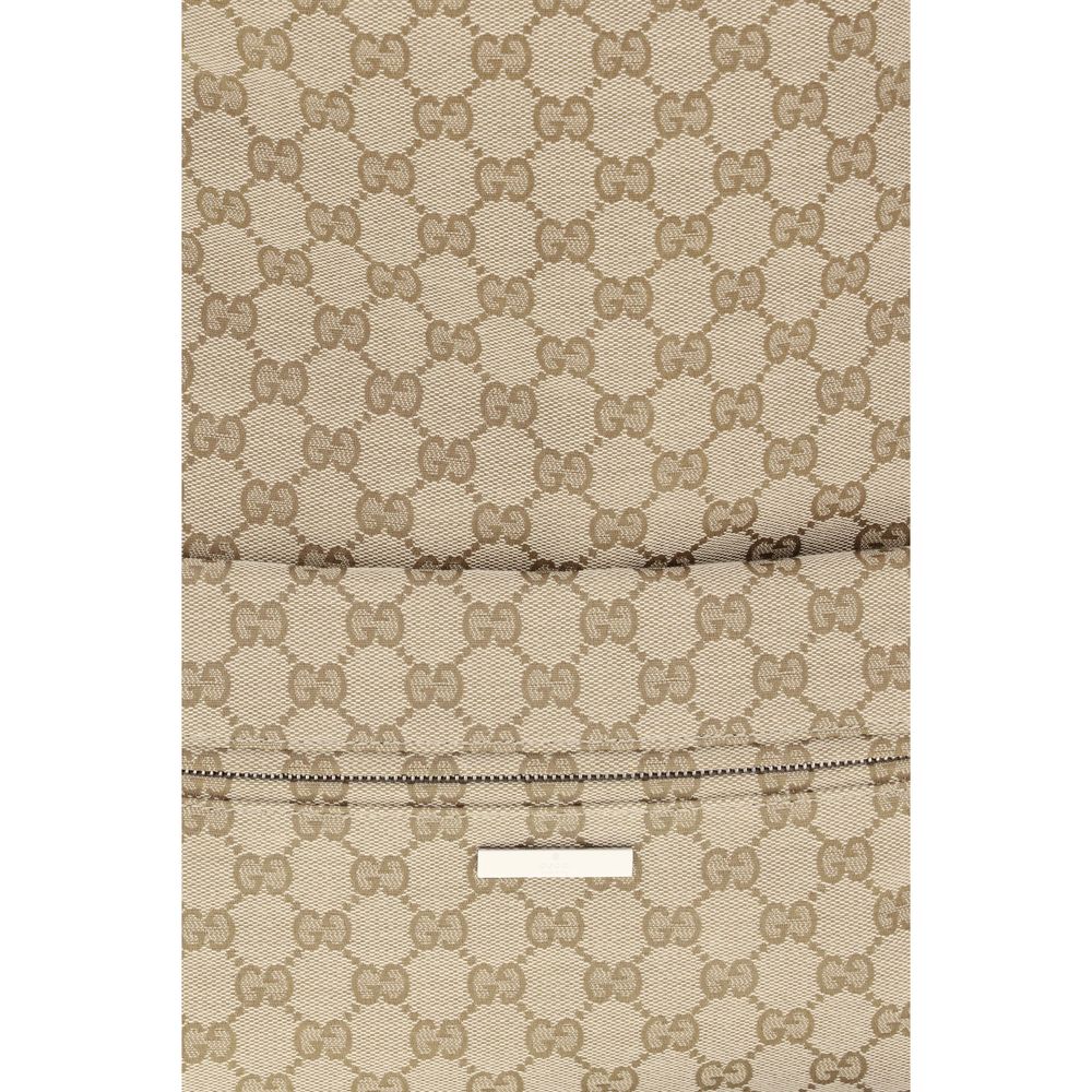 Gucci Beige Polyester Backpack - Large Tag Model