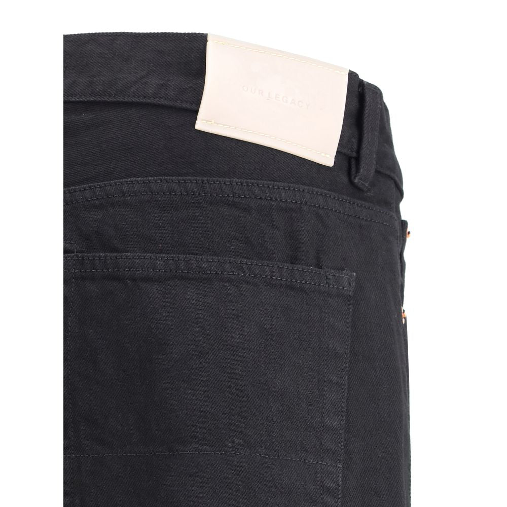 Our Legacy Black Cotton Straight-Leg Jeans - AW26