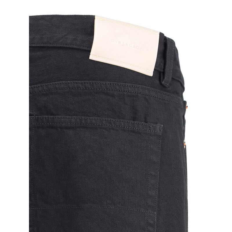 Our Legacy Black Cotton Straight-Leg Jeans - AW26