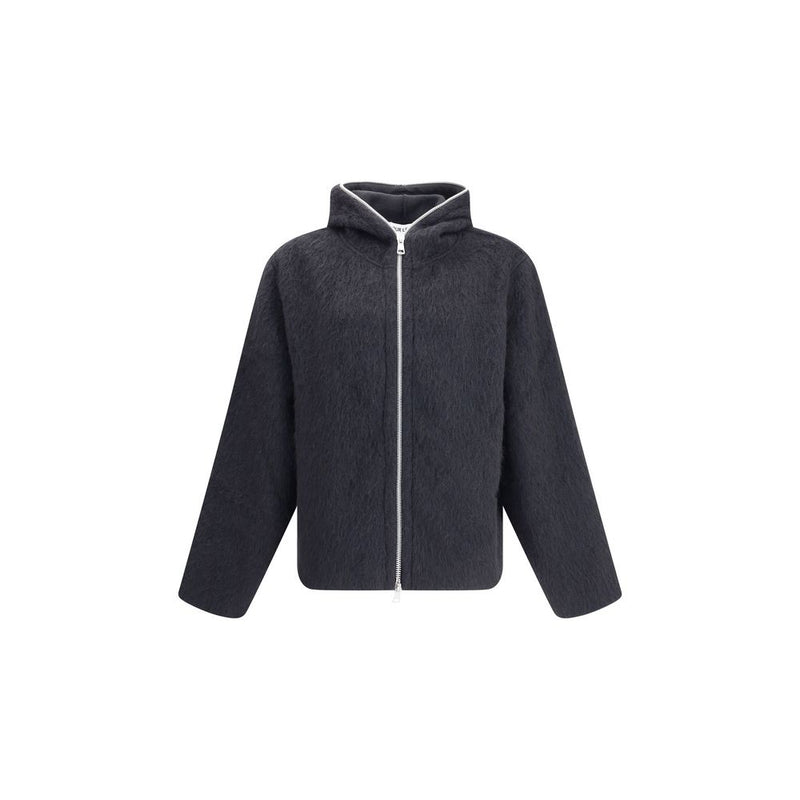 Our Legacy Black Wool Sweatshirt with Hood