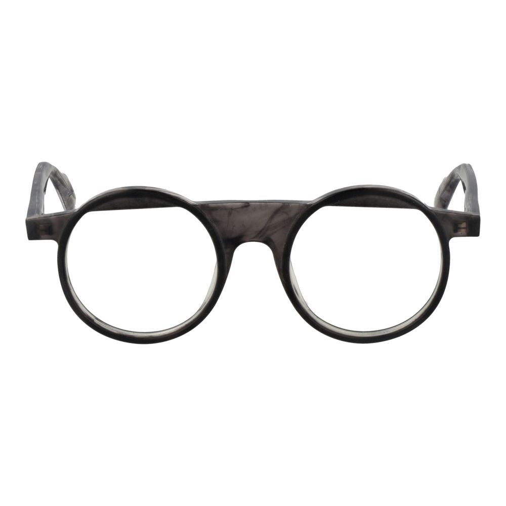 Yohji Yamamoto Gray Plastic Glasses - Stylish Round Frames