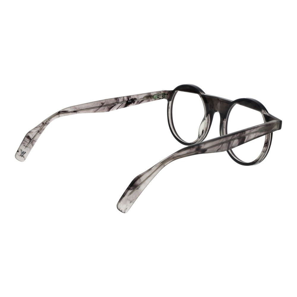 Yohji Yamamoto Gray Plastic Glasses - Stylish Round Frames