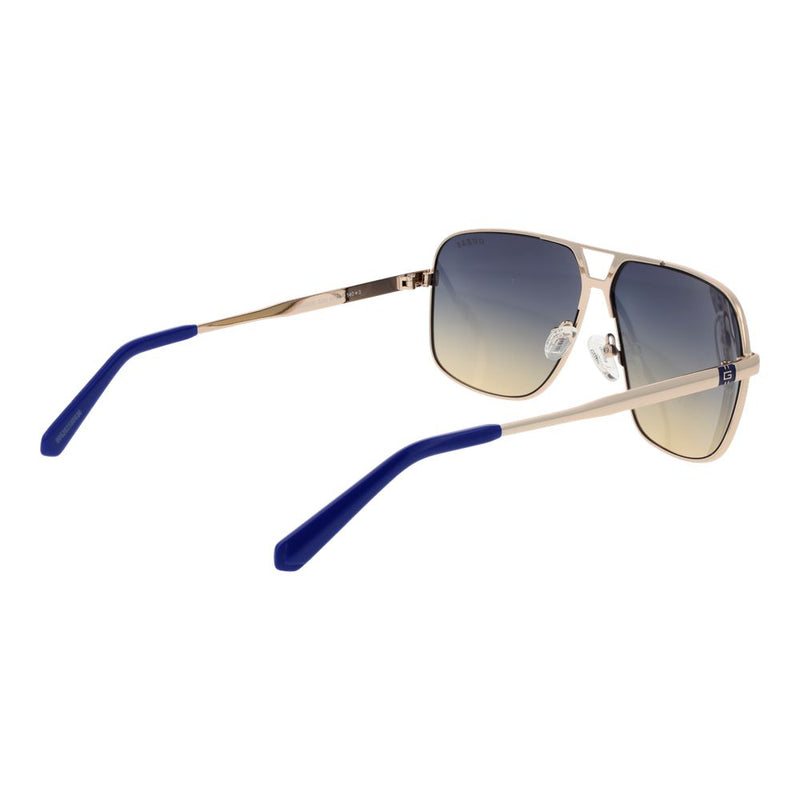 Guess Silver Metal Aviator Sunglasses for Men
