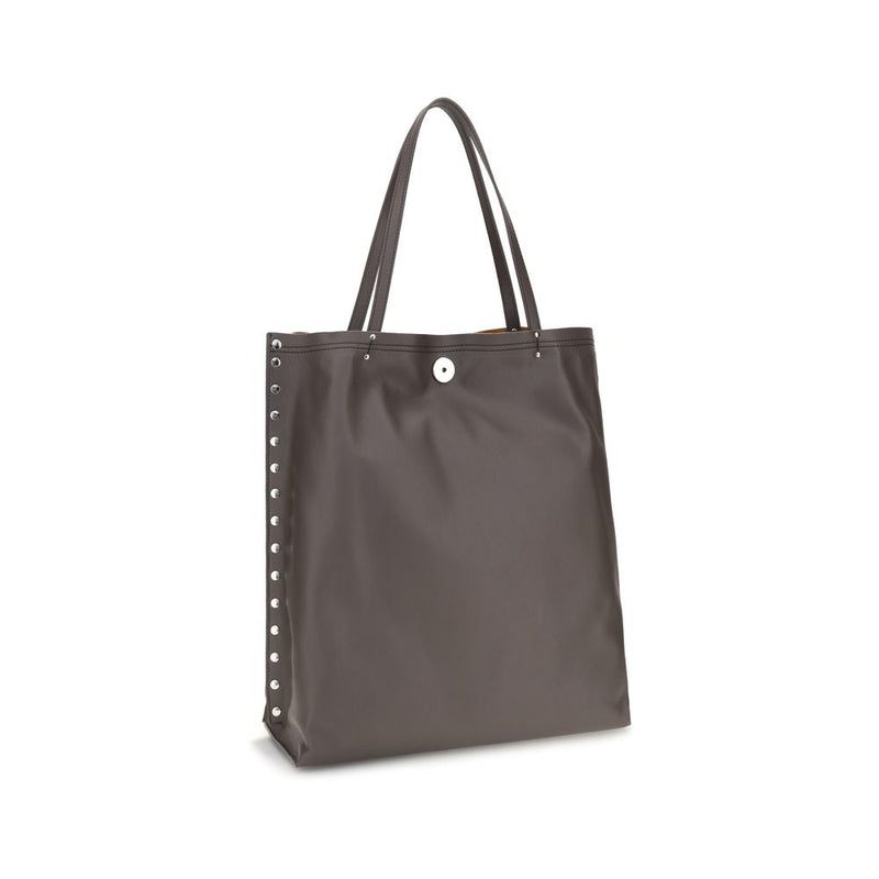 Zanellato Gray Calf Leather Bos Taurus Shoulder Bag