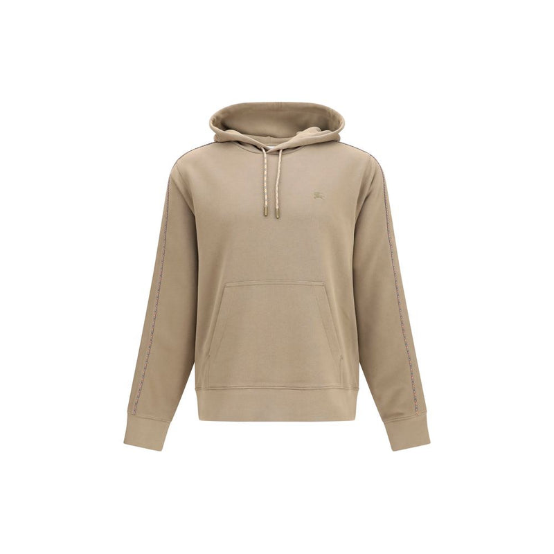 Burberry Bicolor Cotton Sweatshirt - Iconic Check Design
