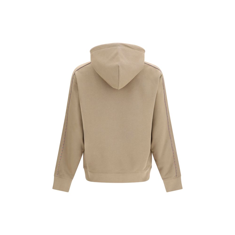 Burberry Bicolor Cotton Sweatshirt - Iconic Check Design
