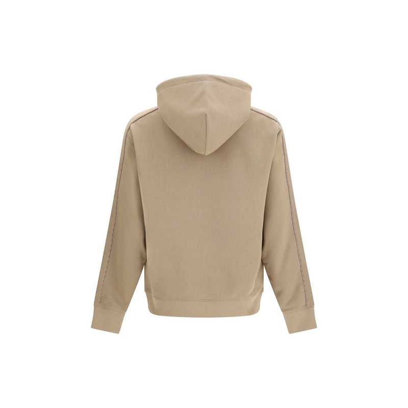 Burberry Bicolor Cotton Sweatshirt - Iconic Check Design