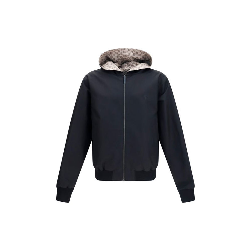 Gucci Black Reversible Polyester Jacket for Men