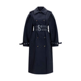 Ganni Black Cotton Coat