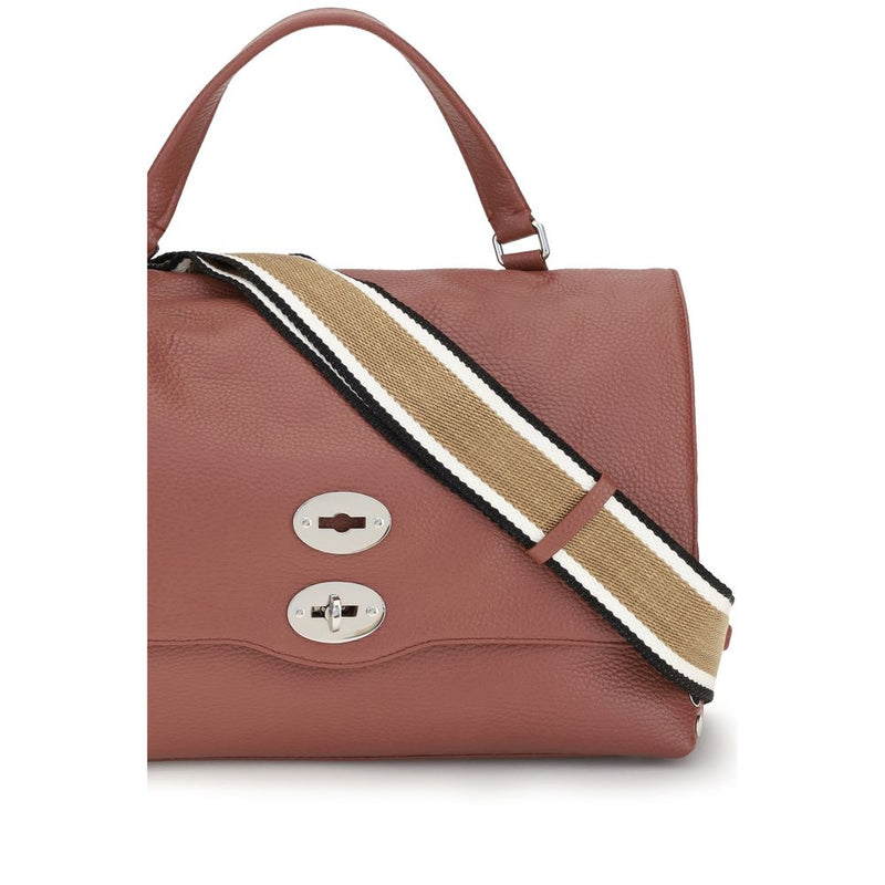 Zanellato Red Calf Leather Bos Taurus Handbag - Medium Postina Daily