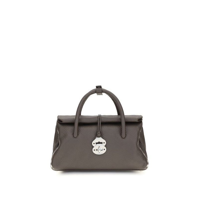 Sac bandoulière Bos Taurus en cuir de veau marron Zanellato