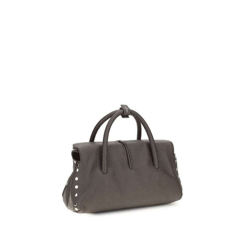 Sac bandoulière Bos Taurus en cuir de veau marron Zanellato