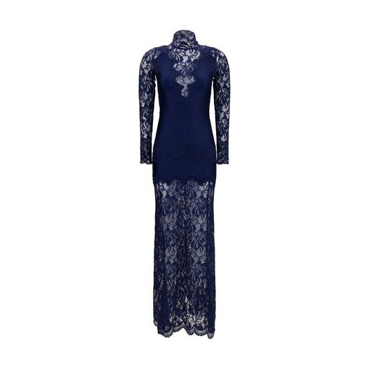 Rabanne Blue Polyamide Long Dress