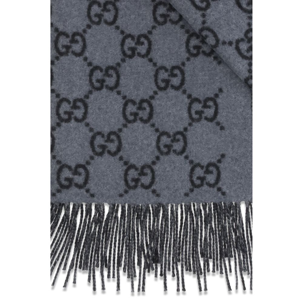 Foulard Gucci bleu cachemire