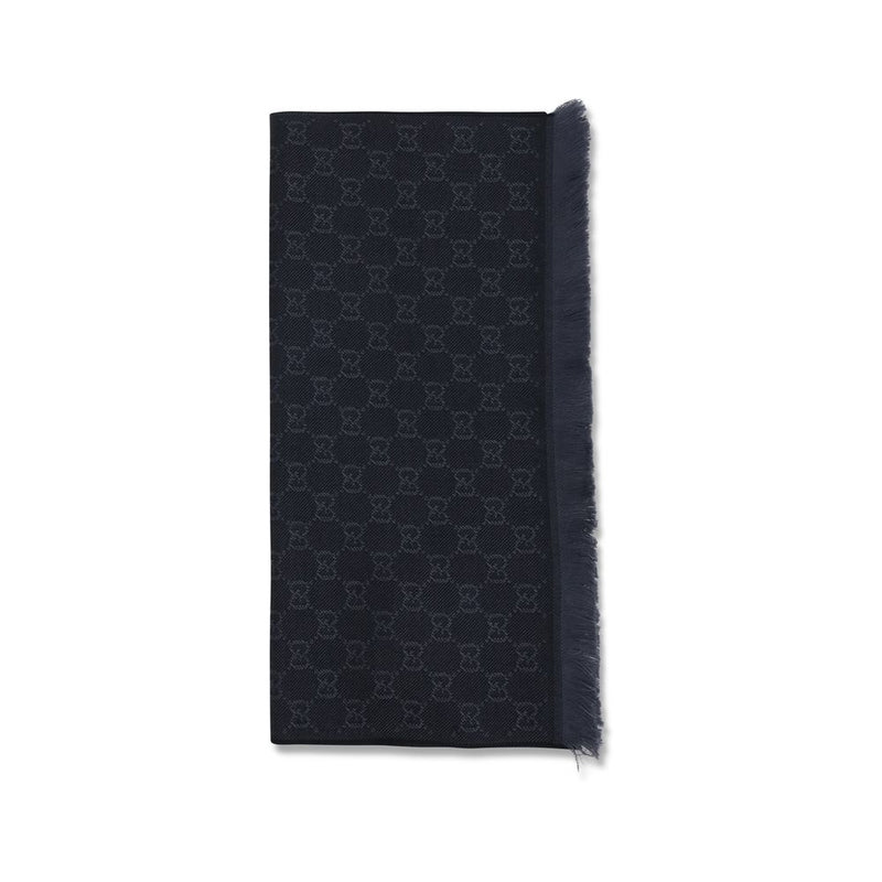 Gucci Black GG Supreme Wool Scarf