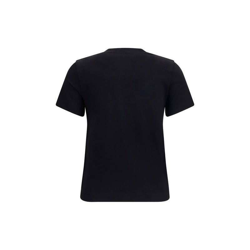 Jacquemus Black Cotton T-Shirt - Slim Fit with Monogram Patch