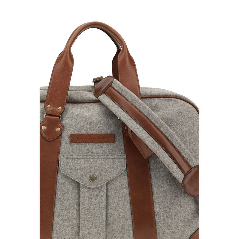 Brunello Cucinelli Beige Wool Oves Aries Luggage And Travel