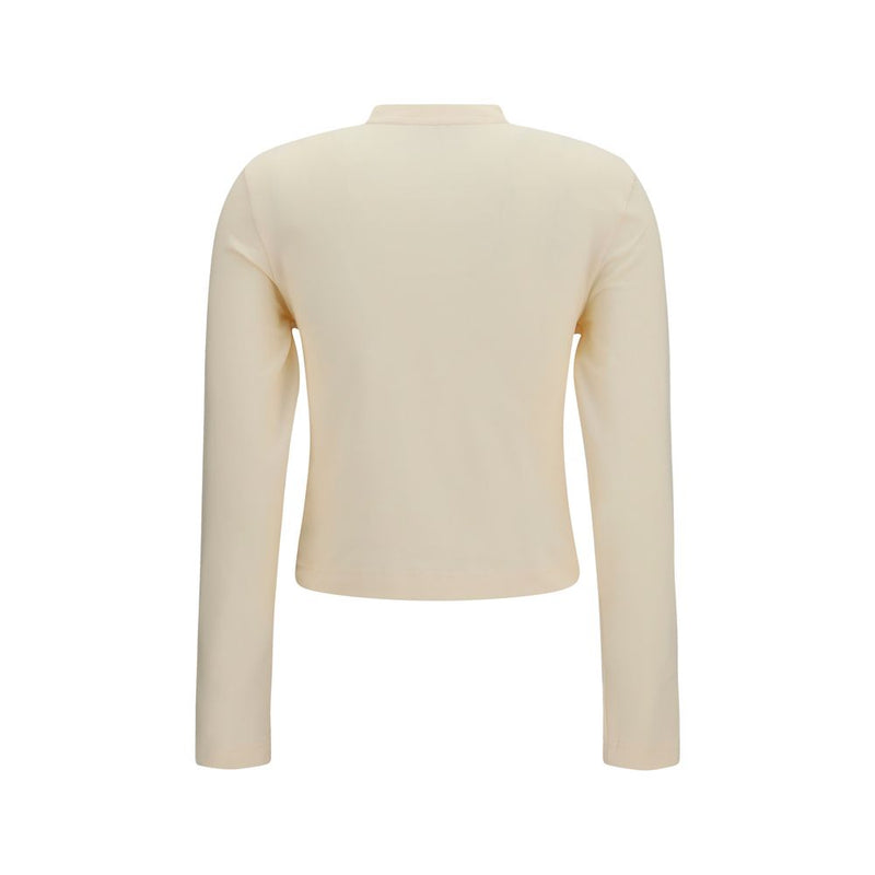 Jacquemus Beige Cotton Long Sleeve T-Shirt for Women