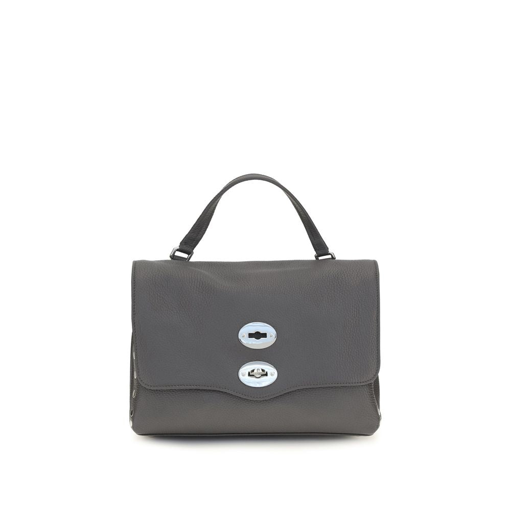Sac à main Zanellato en cuir de veau gris Bos Taurus