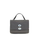 Sac à main Zanellato en cuir de veau gris Bos Taurus