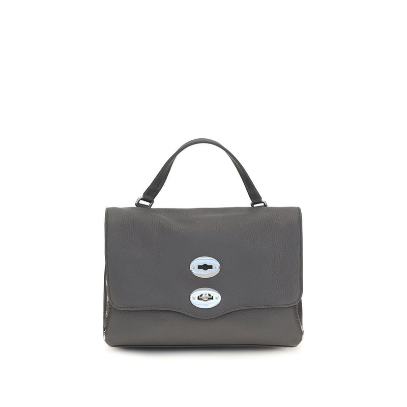Sac à main Zanellato en cuir de veau gris Bos Taurus