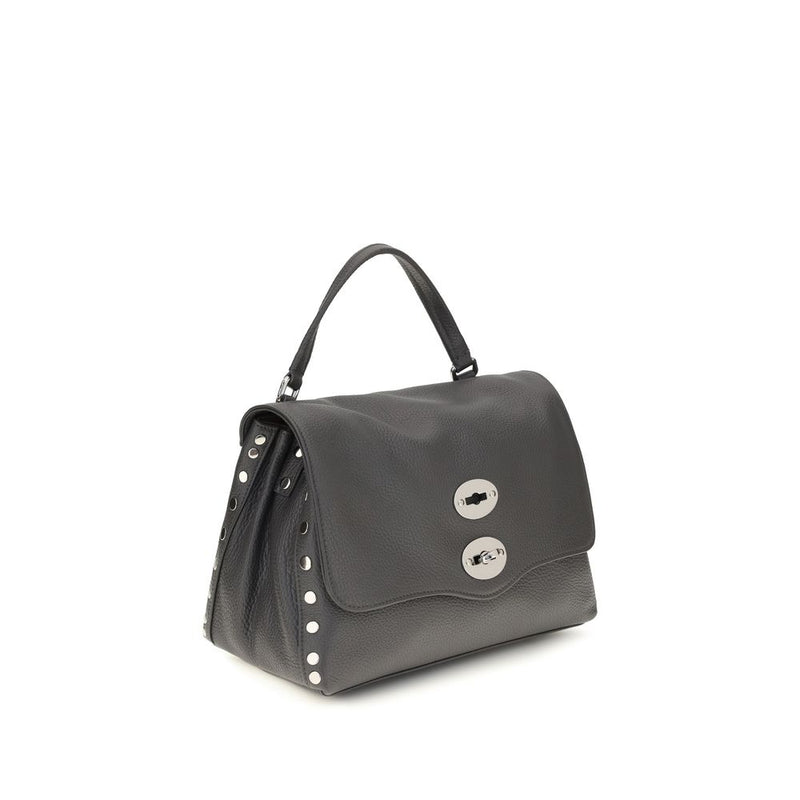 Sac à main Zanellato en cuir de veau gris Bos Taurus