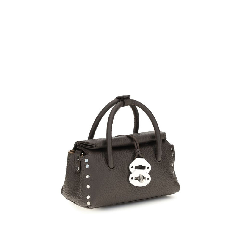 Zanellato Brown Calf Leather Bos Taurus Handbag