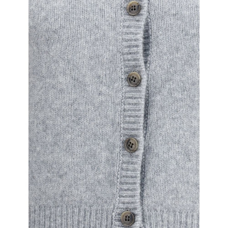 Cardigan en cachemire gris Lisa Yang
