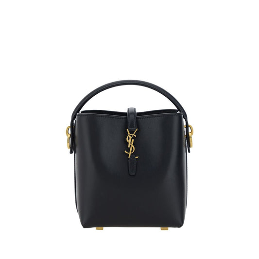 Sac bandoulière Saint Laurent Bos Taurus en cuir de veau noir