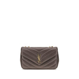 Sac bandoulière Saint Laurent Aries en agneau gris Ovis Avis