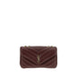 Saint Laurent Bordeaux Lamb Ovis Aries Aries Shoulder Bag