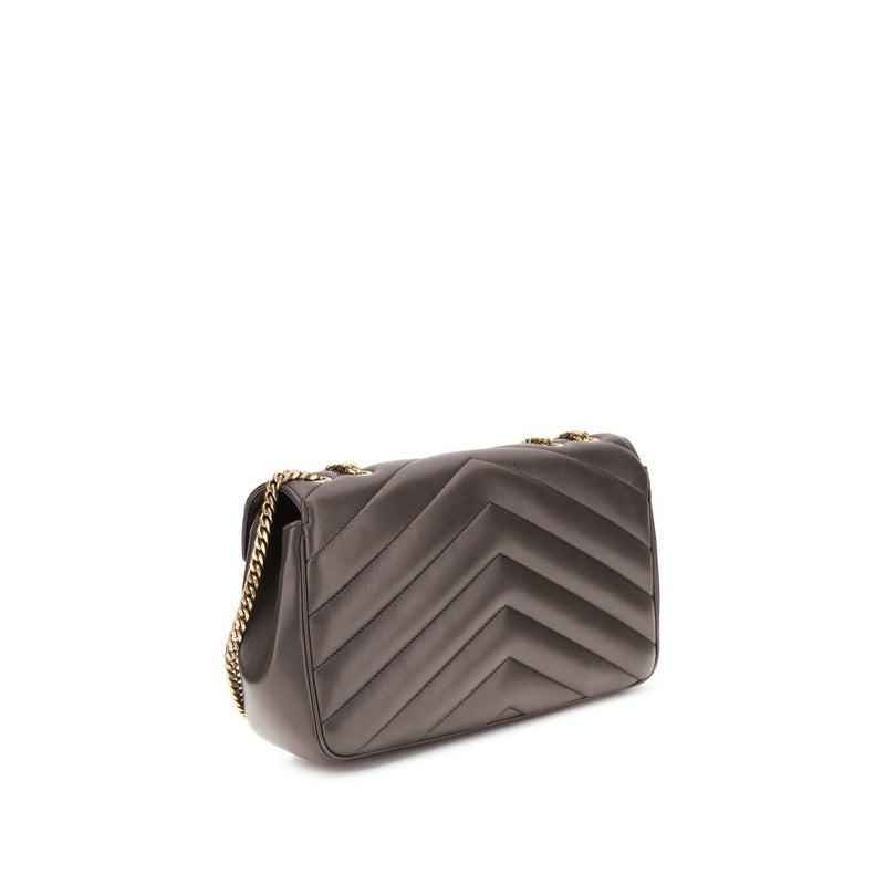 Sac bandoulière Saint Laurent Aries en agneau gris Ovis Avis