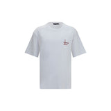 Dolce & Gabbana White Cotton T-Shirt with Back Print