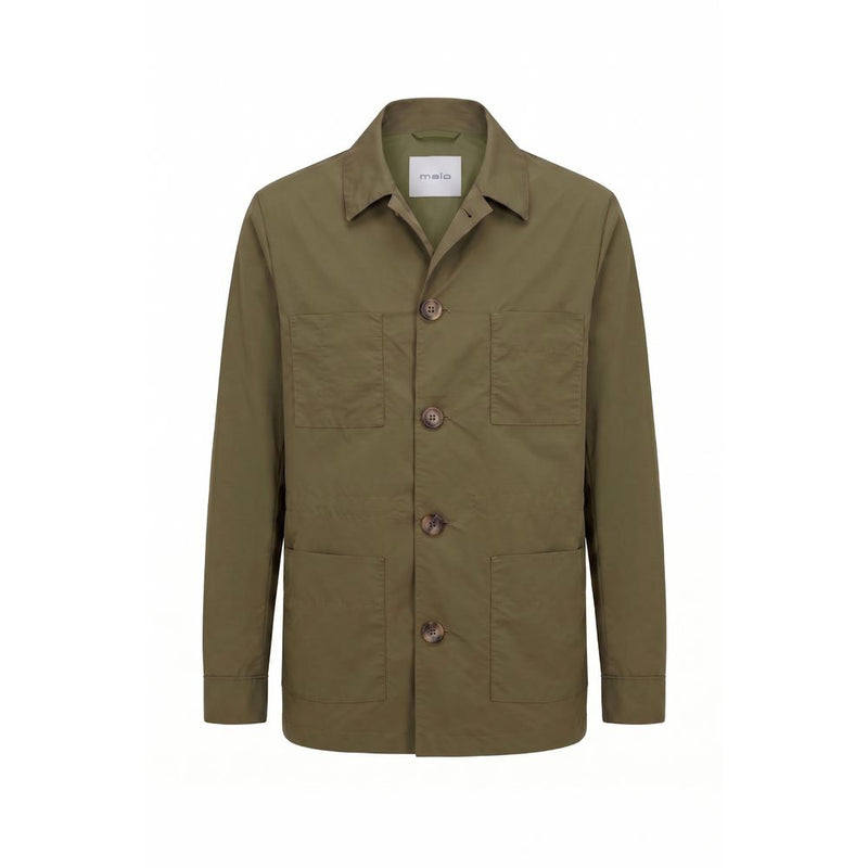 Malo Green Nylon Men Jacket