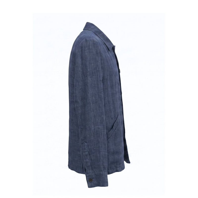 Malo Blue Linen Men's Jacket - Stylish and Comfortable