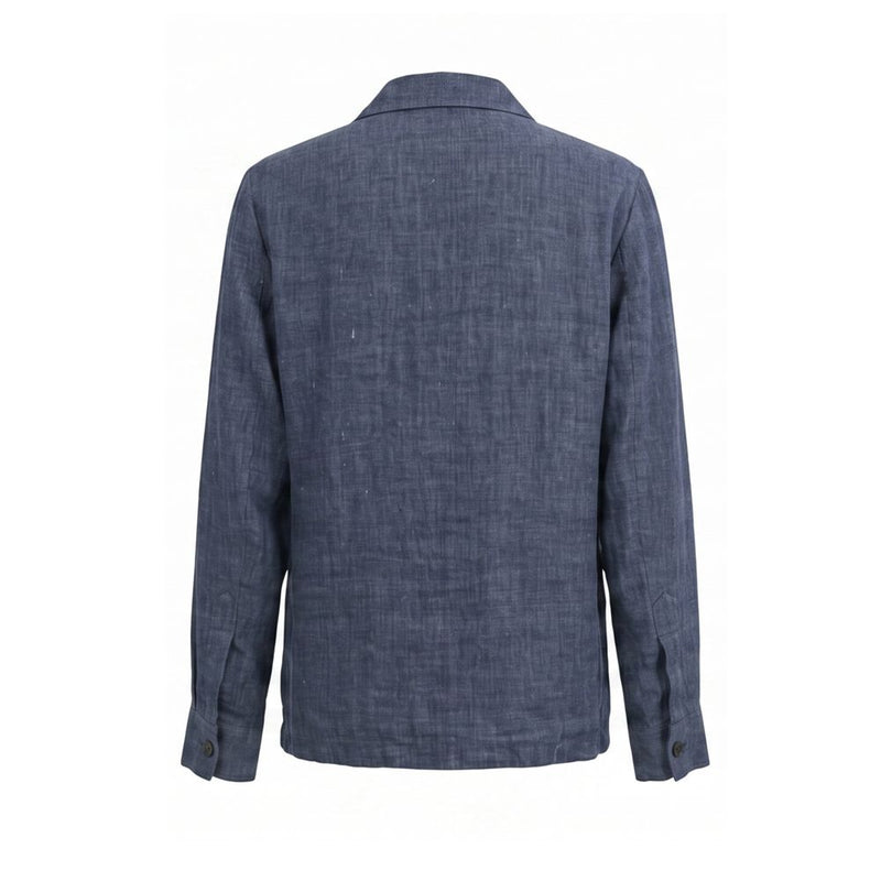 Malo Blue Linen Men's Jacket - Stylish and Comfortable