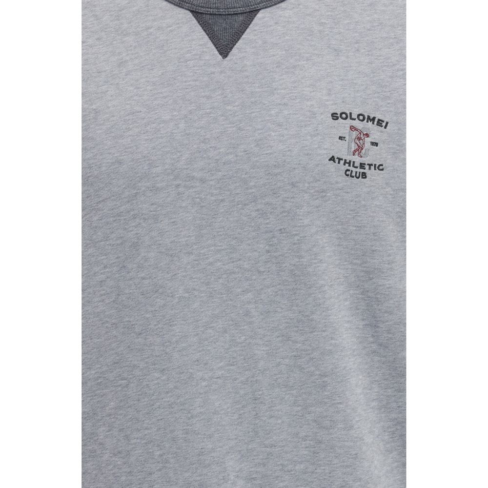 Brunello Cucinelli Gray Cotton Sportswear T-Shirt for Men
